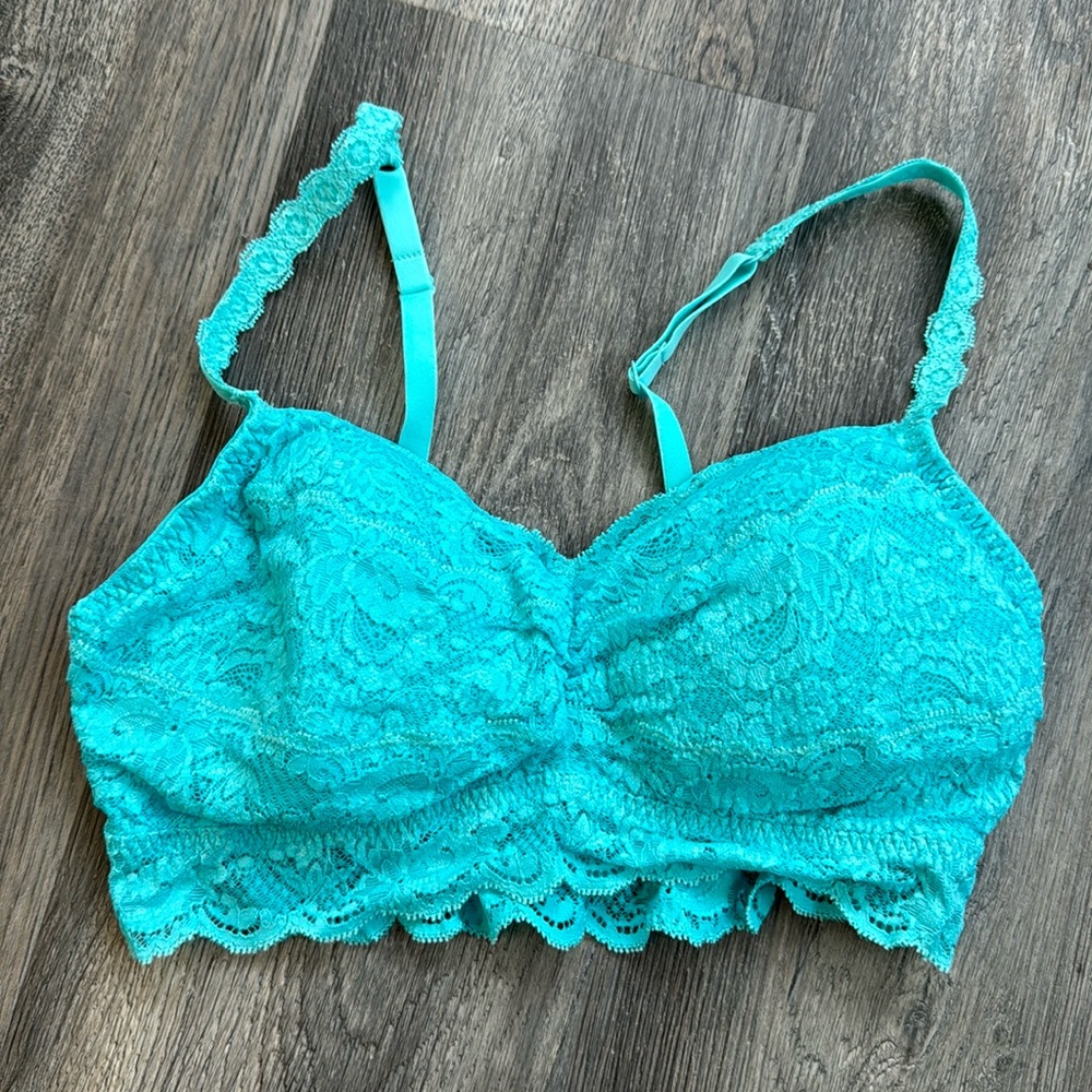 Cosabella Sweetie soft cup stretch lace bralette size L NWT